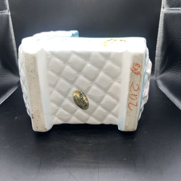 Vintage My Neil Nursery Planter Bassinet Music Box Rock a Bye Baby Pink Blue Car - Picture 15 of 16